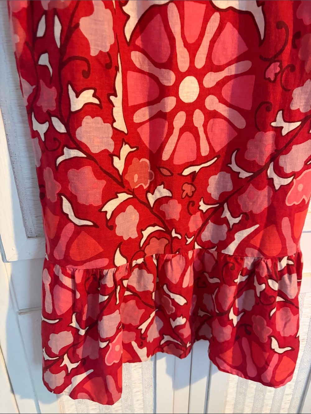 Rhode X Target Large Zinnia Floral Print Bell Sleeve Midi Dress size 12 - Picture 7 of 9
